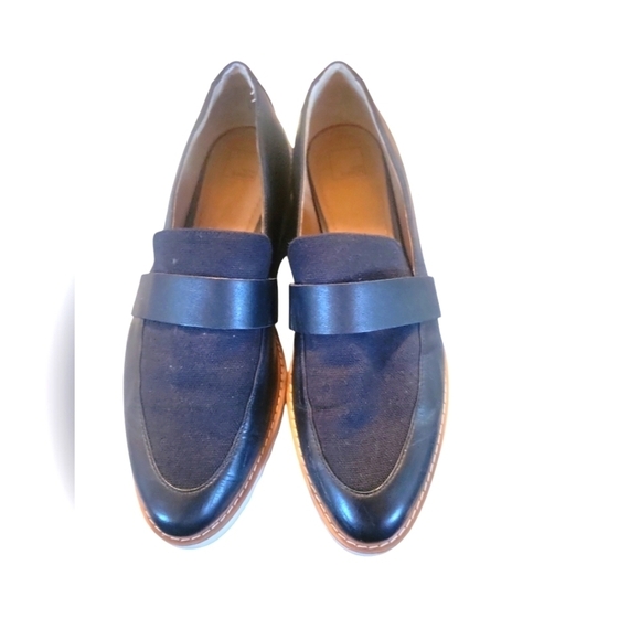 14th and Union Stylish Black Slip on Loafers with White Soles Size 9 1/2 M - Picture 9 of 9